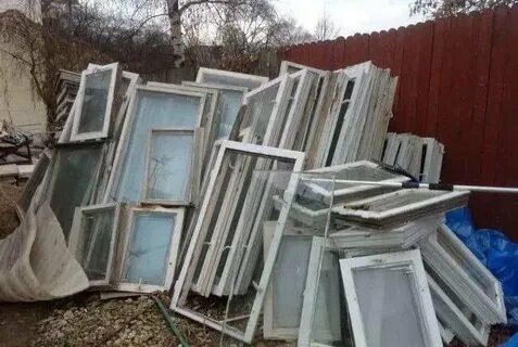 Вывоз старых оконных рам и стеклопакетов